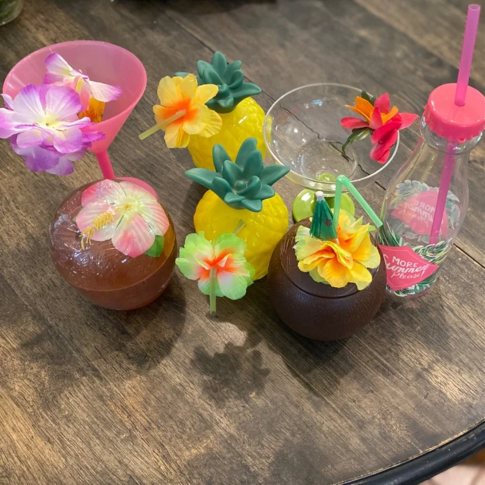 🦩Huge Photo Booth🍹Bundle Tropical Bon voyage! Hawaiian Luau Party Beach Cruise - Picture 7 of 16